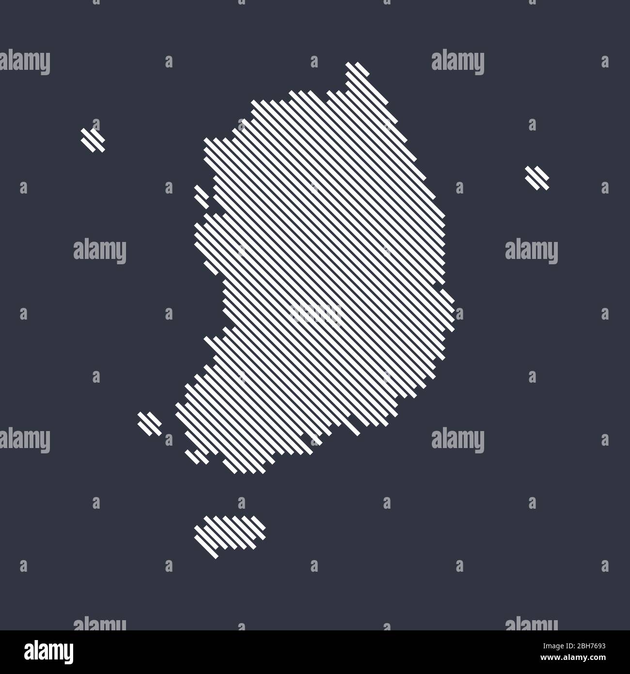 Map of south korea hi-res stock photography and images - Alamy
