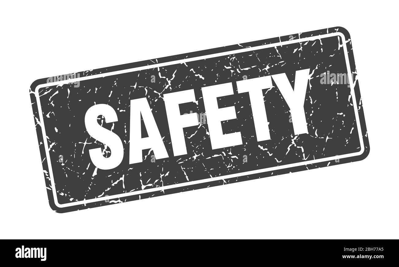 safety stamp. safety vintage black label. Sign Stock Vector Image & Art ...