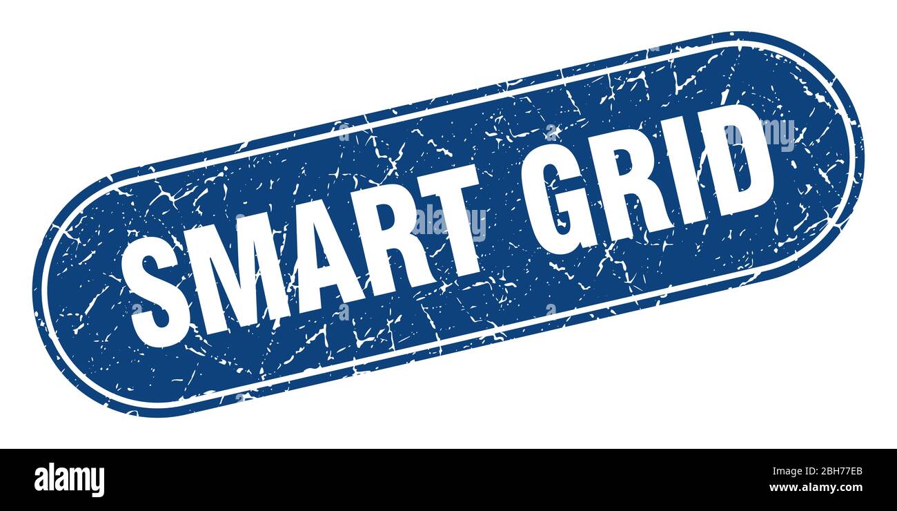 smart grid sign. smart grid grunge blue stamp. Label Stock Vector Image ...