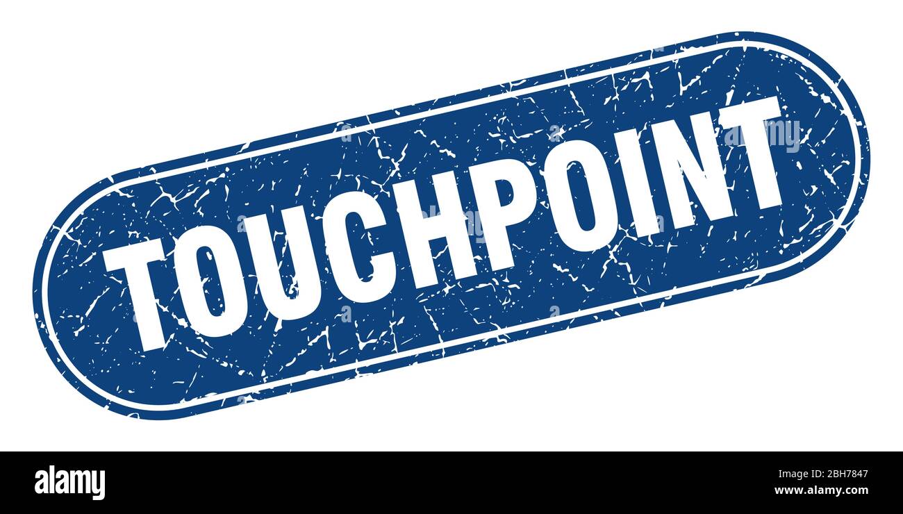 touchpoint sign. touchpoint grunge blue stamp. Label Stock Vector Image ...