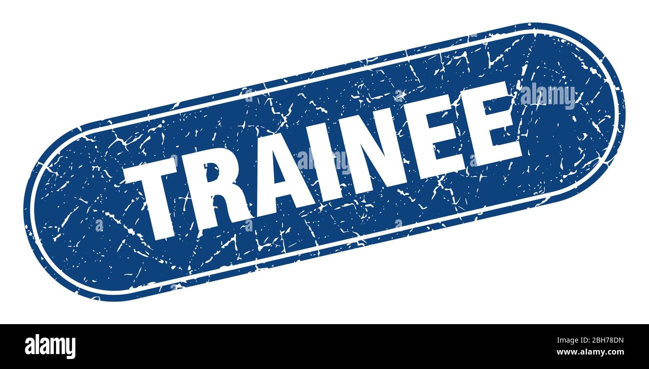 trainee sign. trainee grunge blue stamp. Label Stock Vector