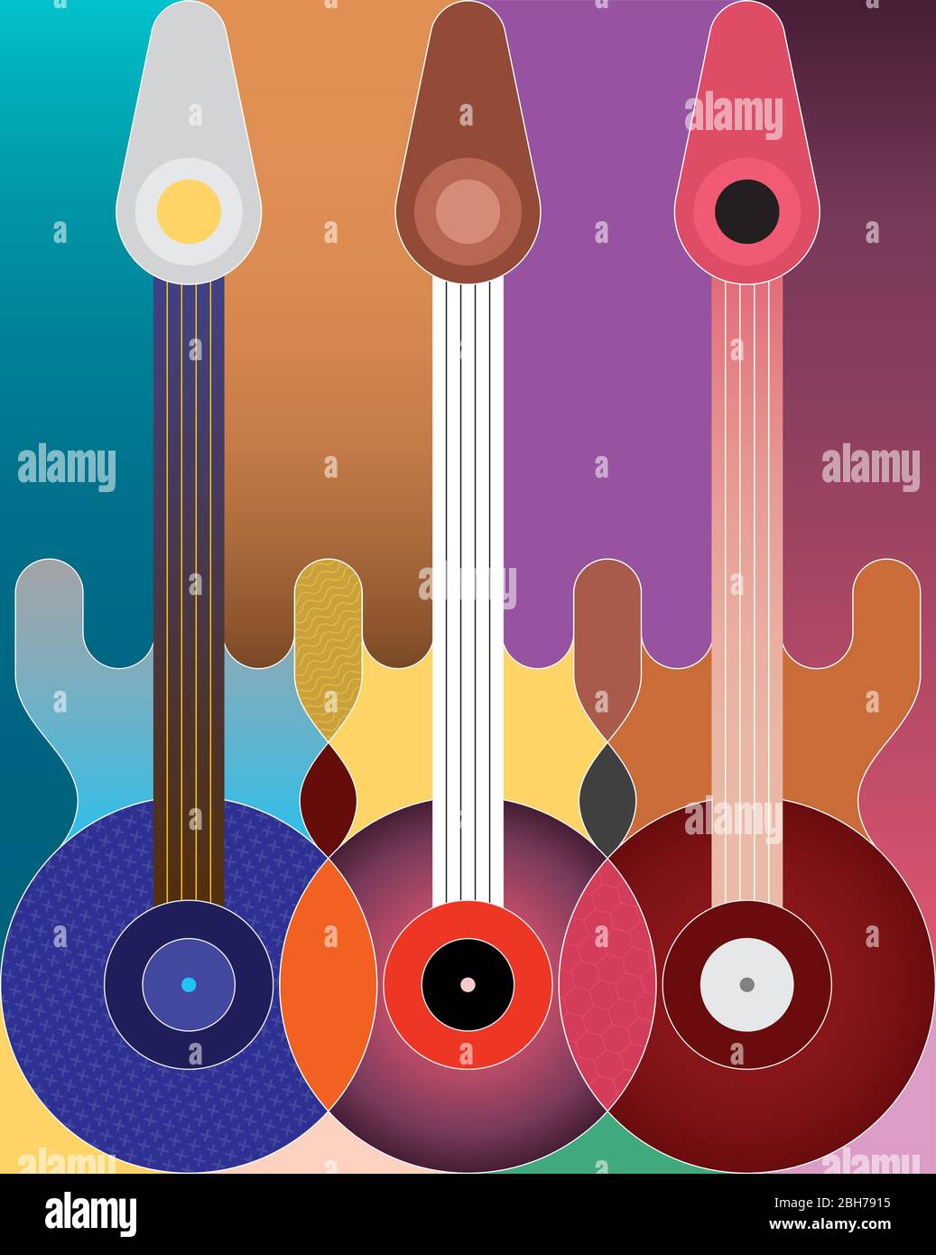 Guitar Design Stock Vector