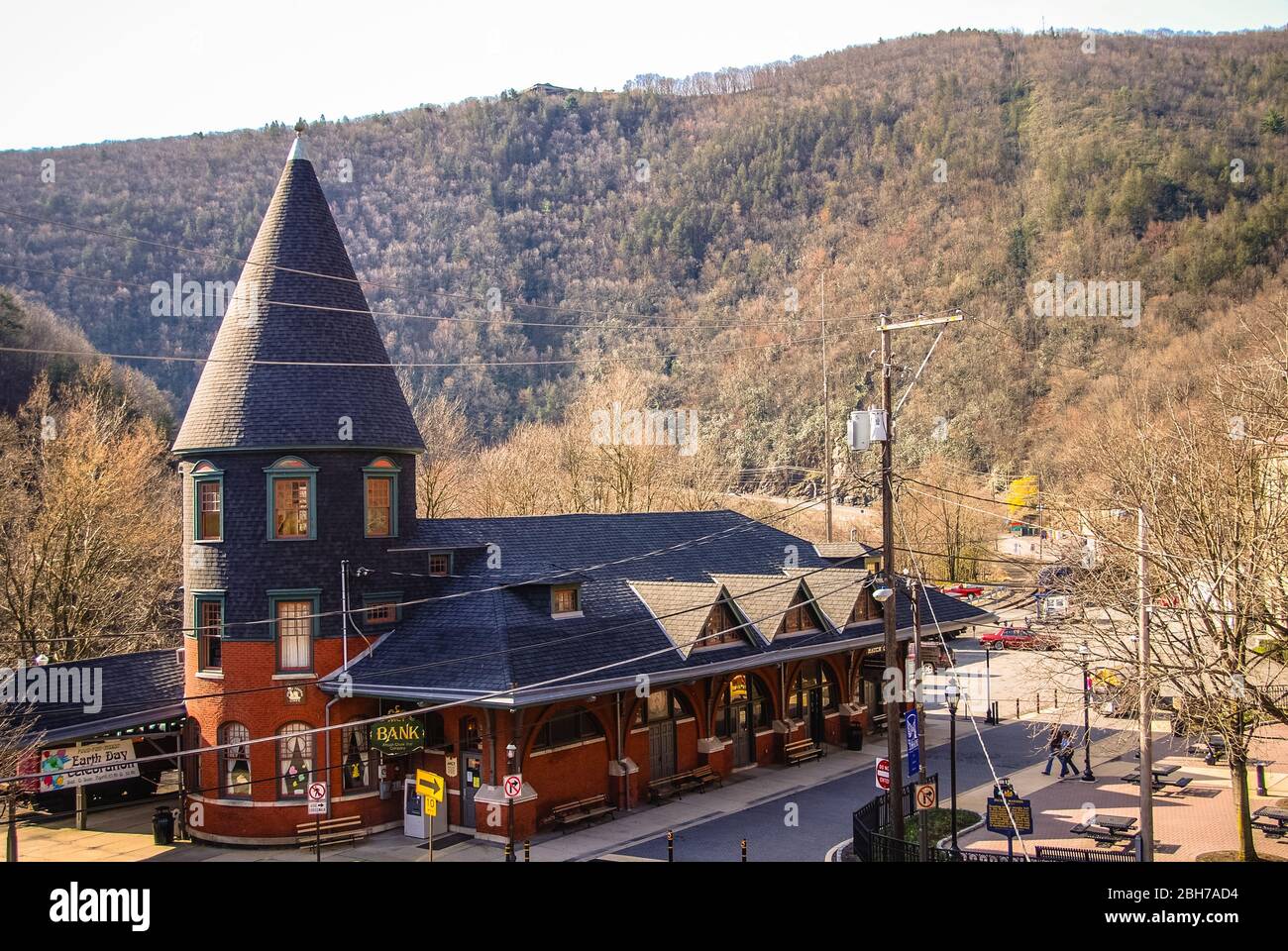 The Train Station in Jim Thorpe, Pennslyvania Stock Photo Alamy
