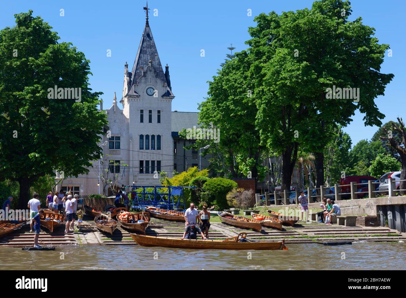 Buenos Aires rowing club, Tigre, Parana delta, Buenos Aires, Argentina Stock Photo