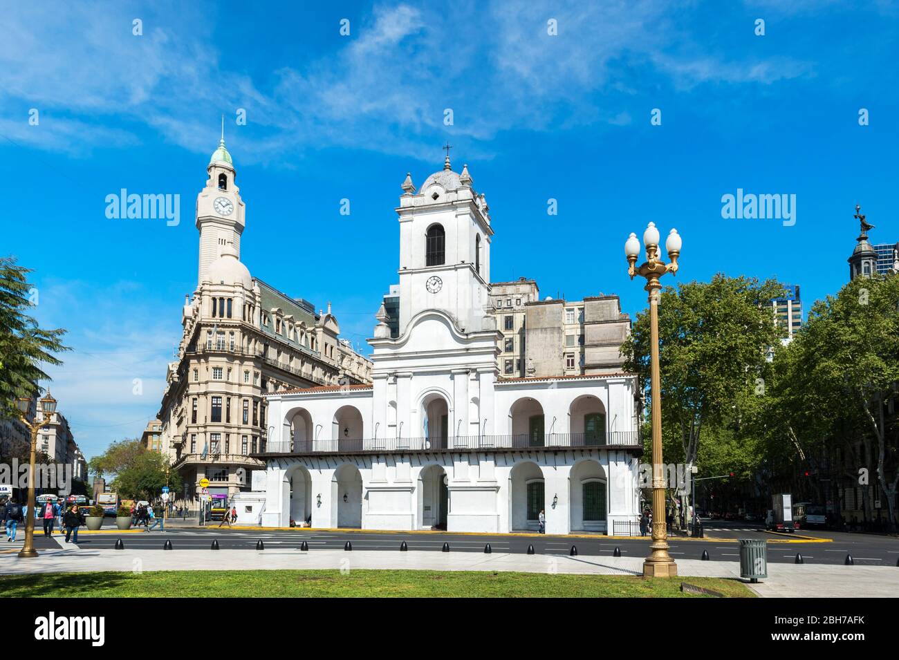 The Cabildo, National historical museum, former city hall an seat of the government during the colonial time, Buenos Aires, Argentina Stock Photo