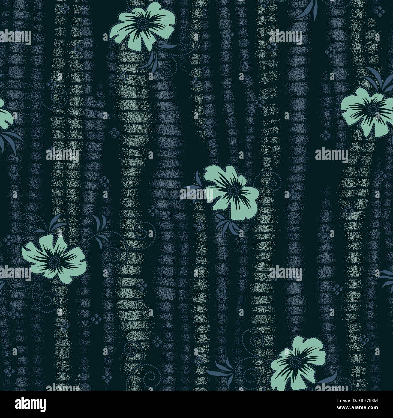 seamless tie dye pattern with flower Stock Photo - Alamy