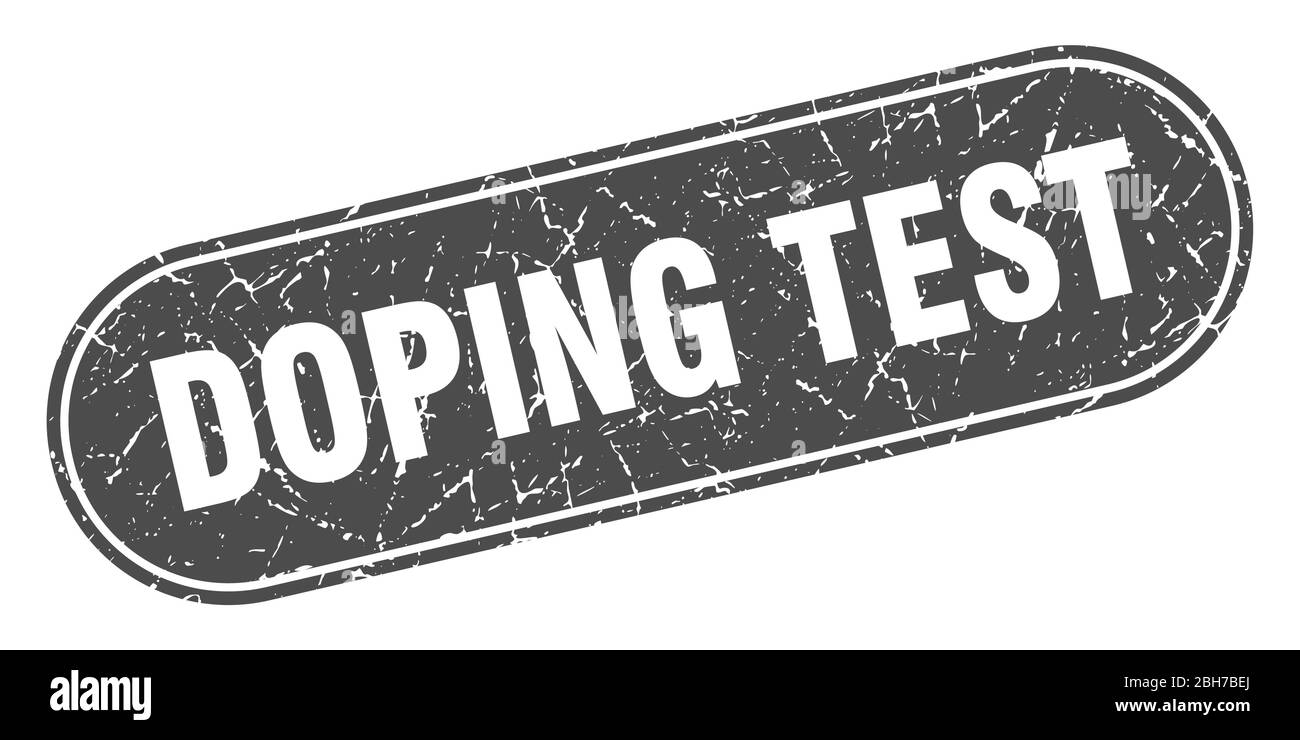 doping test sign. doping test grunge black stamp. Label Stock Vector ...