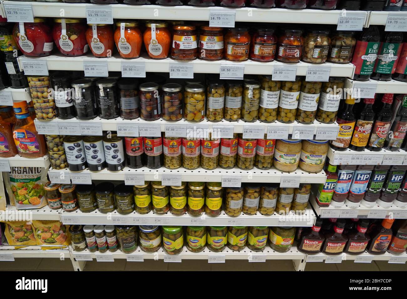 Dubai Uae December 2019 Traditional Turkish Pickles Of Various Fruits