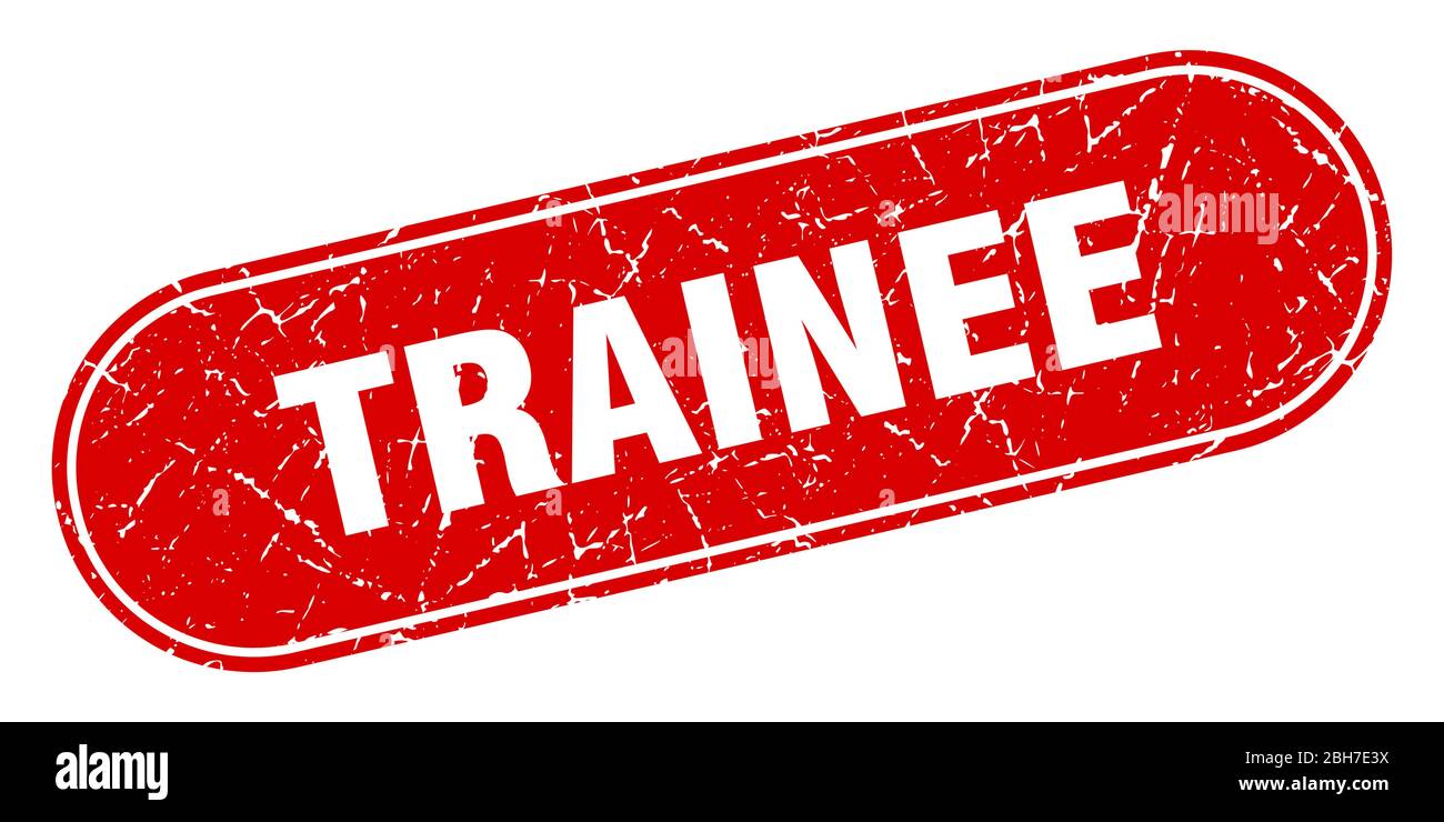 trainee sign. trainee grunge red stamp. Label Stock Vector