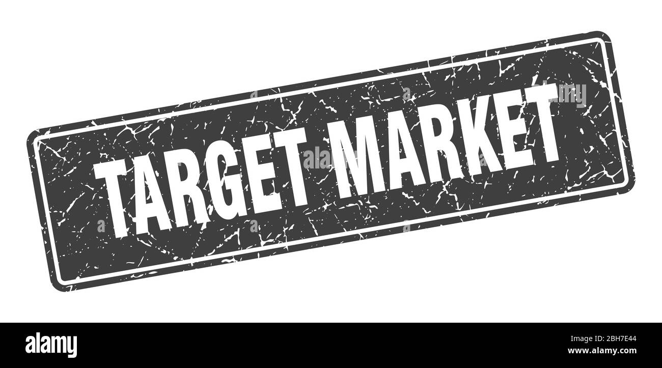 target market stamp. target market vintage black label. Sign Stock