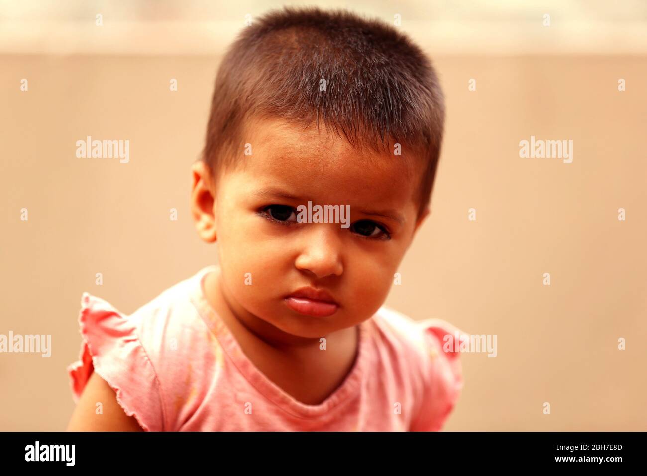 Indian baby girl smiling camera hi-res stock photography and images - Alamy