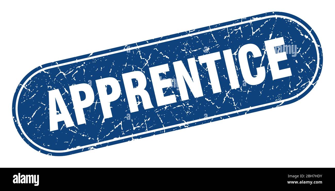 apprentice sign. apprentice grunge blue stamp. Label Stock Vector