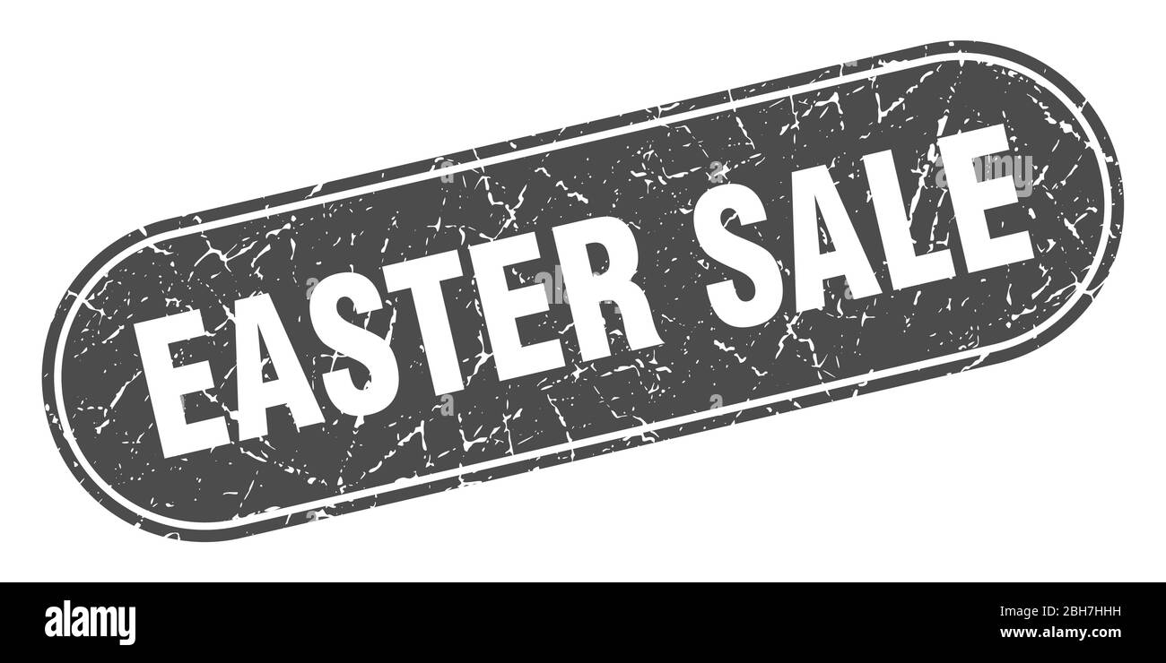 easter sale sign. easter sale grunge black stamp. Label Stock Vector