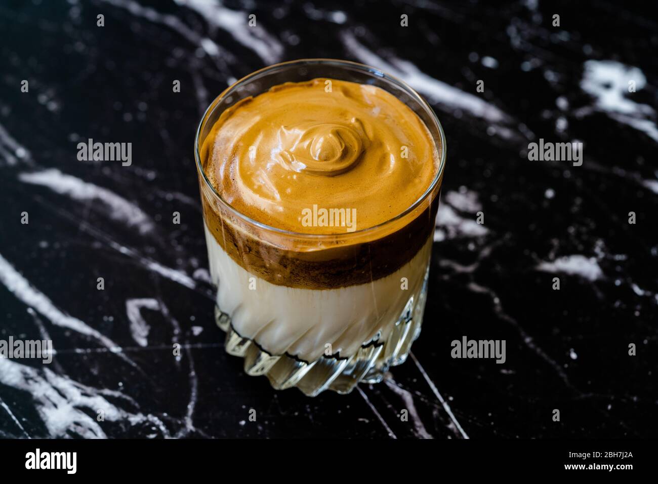 Dalgona Coffee Whipped Creamy Fluffy And Trendy Tiktok Instant Coffee Powder Korean Beverage Ready To Drink Stock Photo Alamy