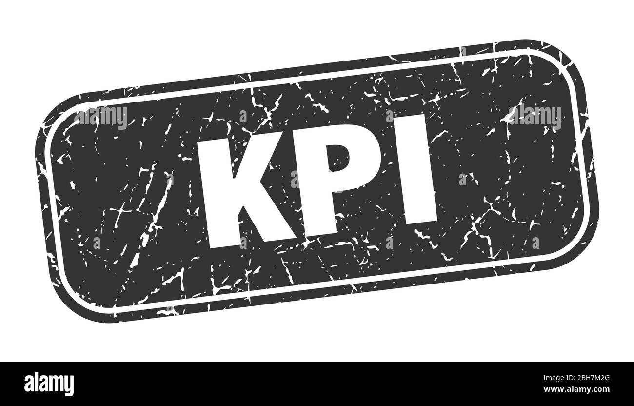 kpi vector vectors black and white stock photos &... kpi stamp. kpi square grungy black sign Stock Vector Image & Art - Alamy