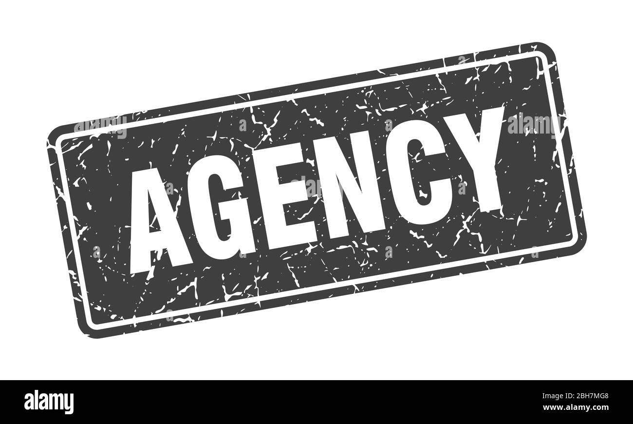 agency stamp. agency vintage black label. Sign Stock Vector Image & Art ...