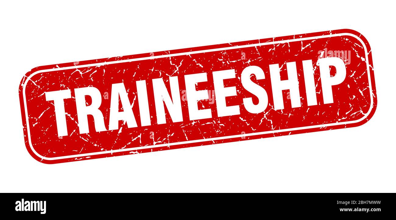 traineeship stamp. traineeship square grungy red sign Stock Vector