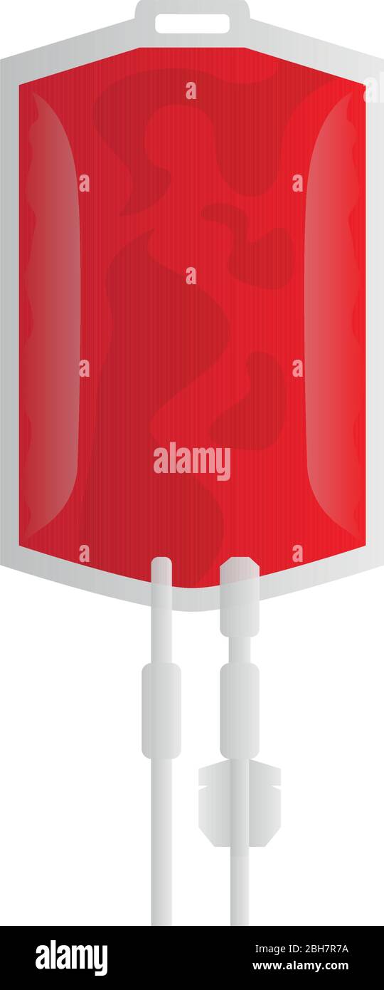 Isolated blood bag icon Stock Vector