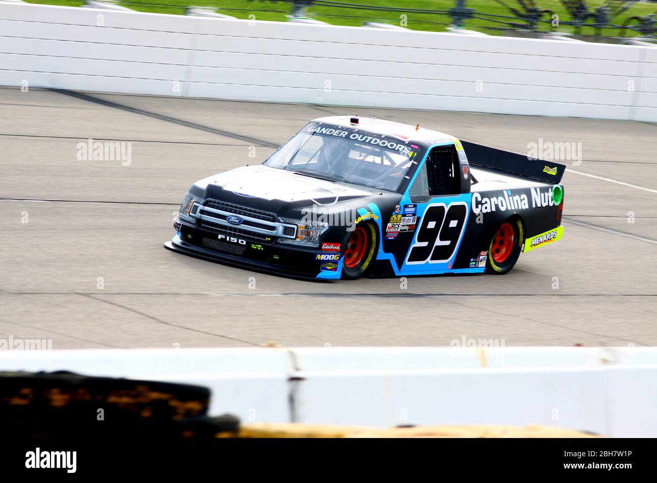 Newton, Iowa - June 15, 2019: Ben Rhodes, NASCAR Gander Outdoors Truck Series M&M 300 race 2019 Stock Photo
