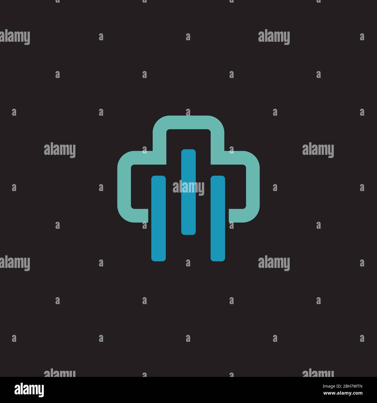 Medical logo design with using cross icon vector template Stock Vector