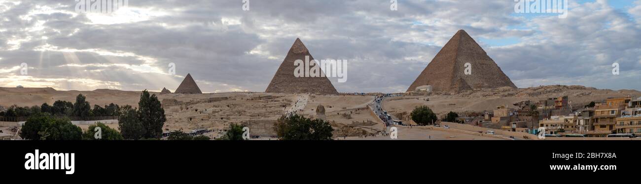 Giza Pyramids; Al Haram, Giza Governate, Egypt Stock Photo - Alamy