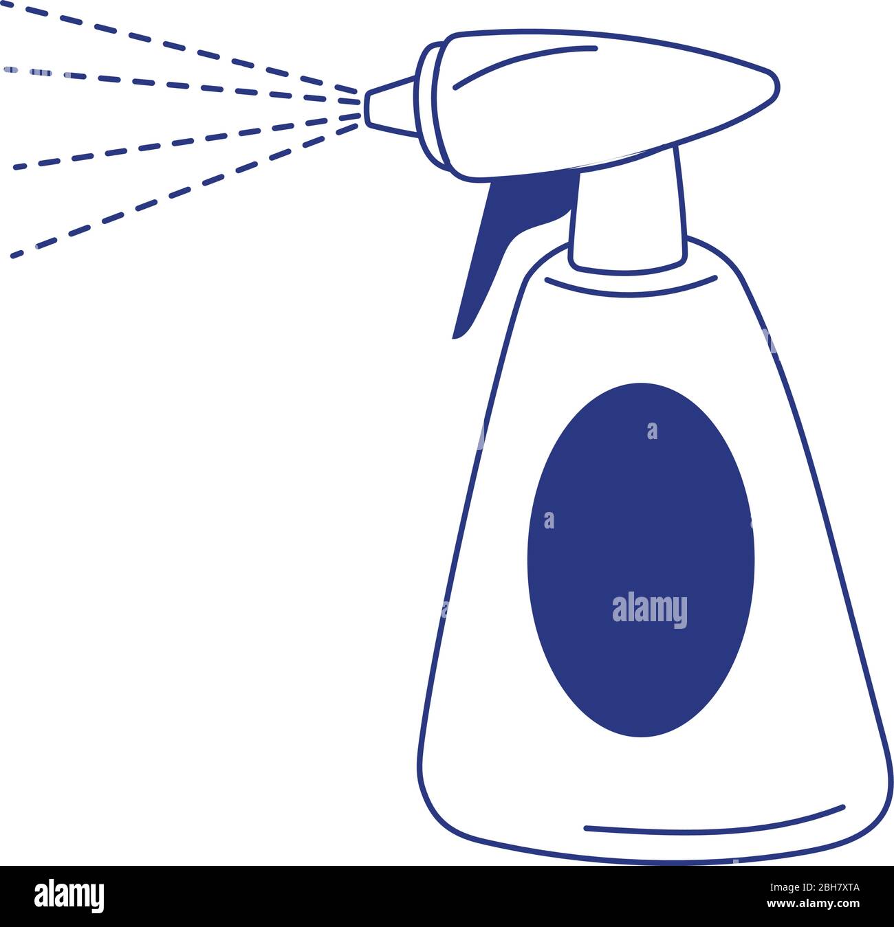 spray bottle cleaning equipment isolated icon on white background ...