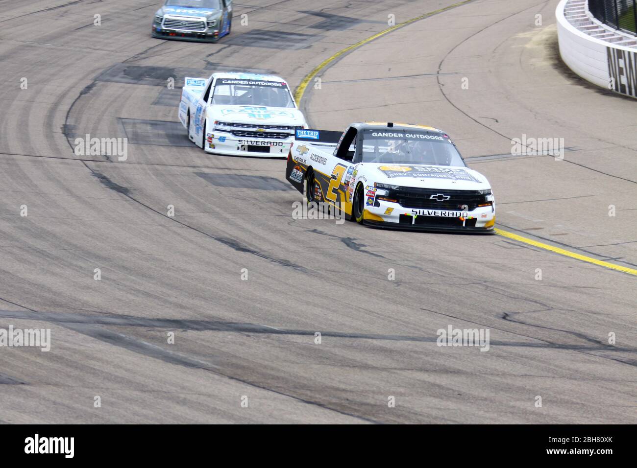 Newton, Iowa - June 15, 2019: Sheldon Creed, NASCAR Gander Outdoors Truck Series M&M 300 race 2019 Stock Photo