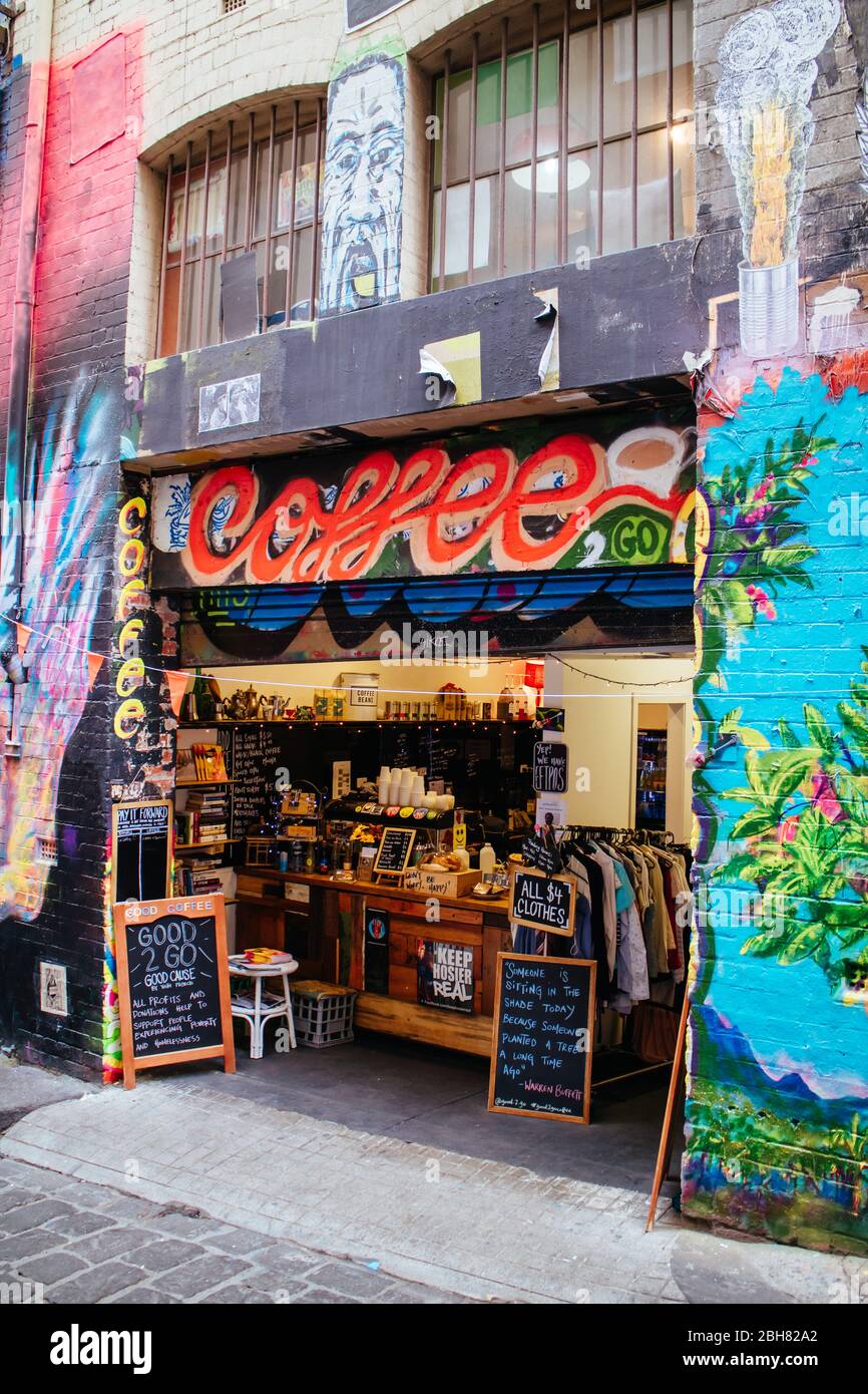 Melbourne Street Art Victoria Australia Stock Photo Alamy
