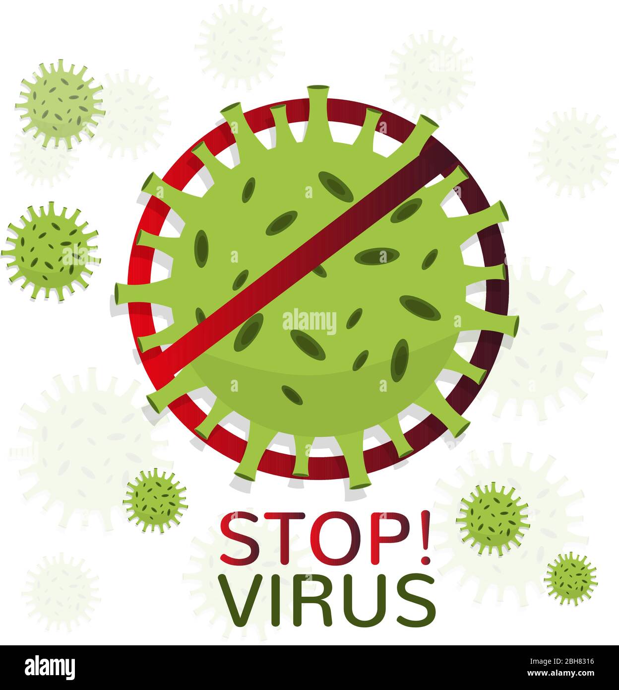 Coronavirus stop and prevention poster Stock Vector Image & Art - Alamy