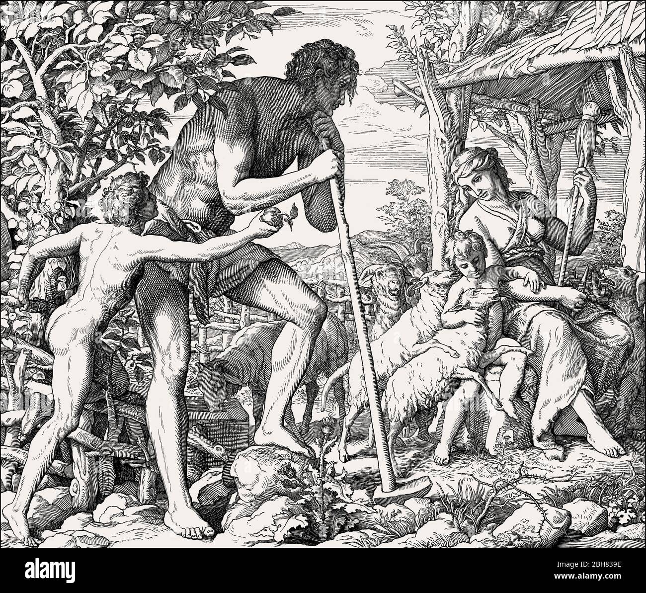 Family of adam and eve hi-res stock photography and images - Alamy