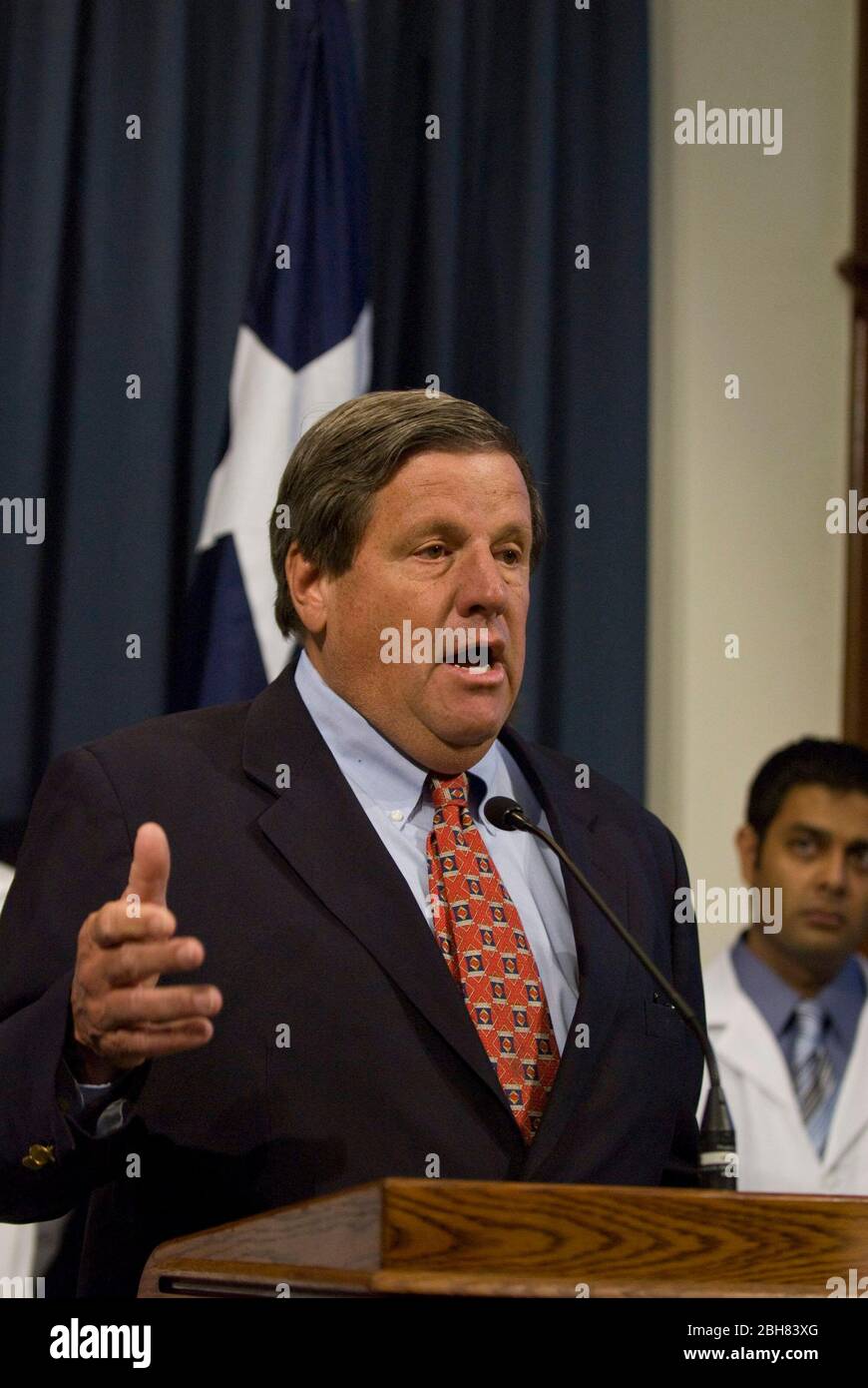 Austin , Texas - Texas Association of Business President and CEO Bill Hammond  at press conference announcing the findings of at Texas Public Policy Foundation studey about health care reform.©Marjorie Kamys Cotera / Daemmrich Photos Stock Photo