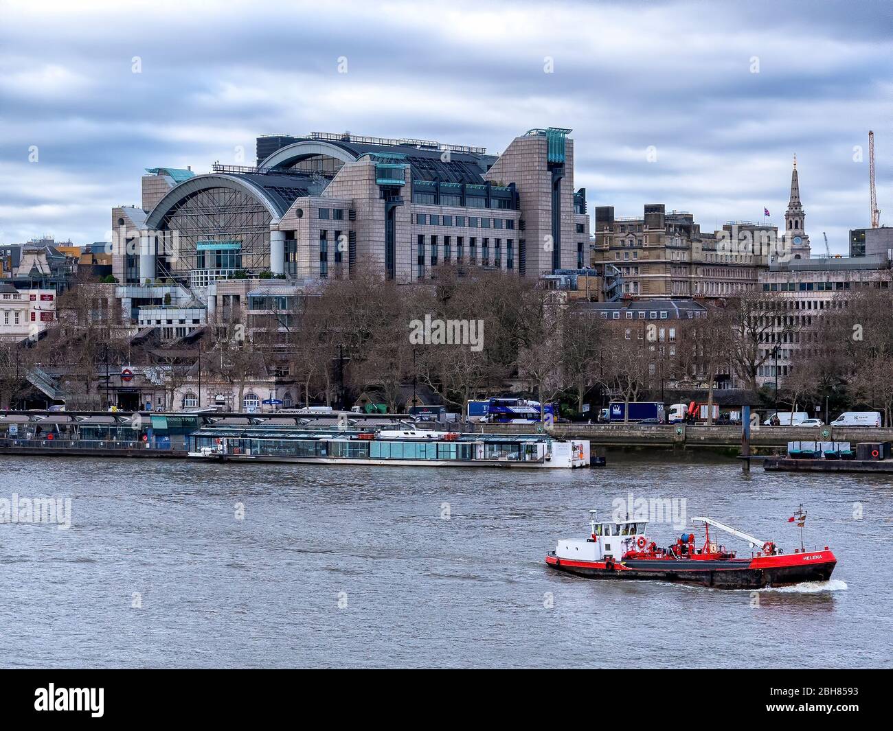 Embankment Place, a postmodern office and shopping complex designed by
