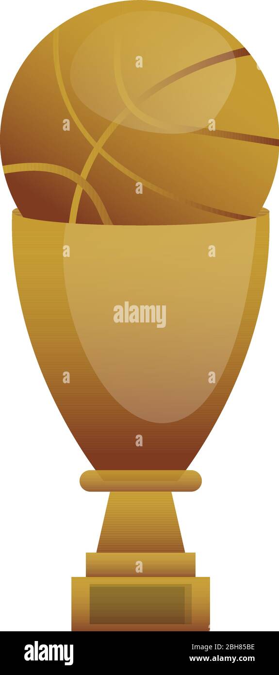 Gold trophy basketball design hi-res stock photography and images - Alamy