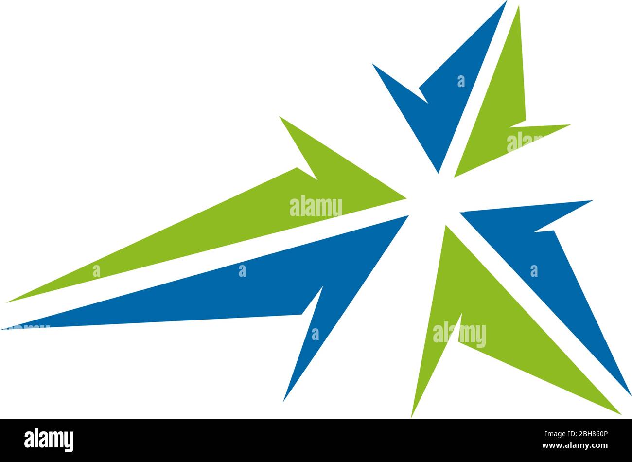 Triple arrow logo icon design vector template Stock Vector