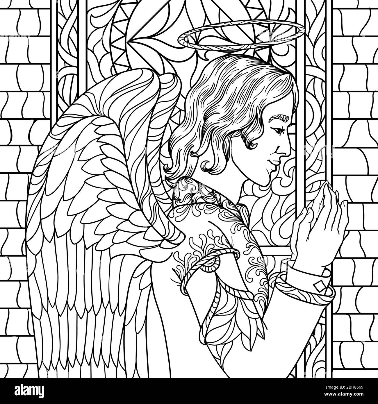 Boy Angel Coloring Pages