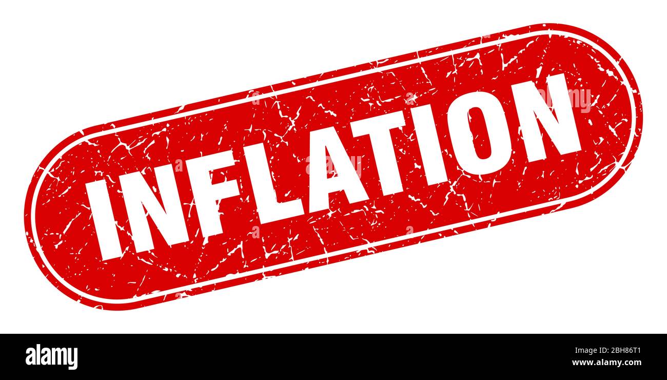 inflation sign. inflation grunge red stamp. Label Stock Vector Image ...