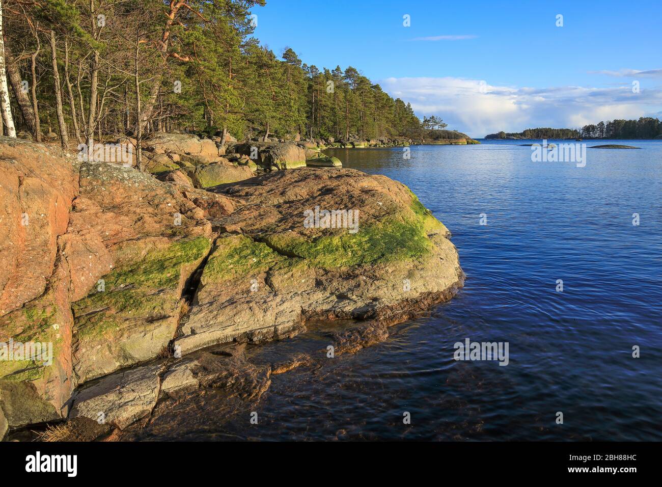spring archipelago landscape Stock Photo