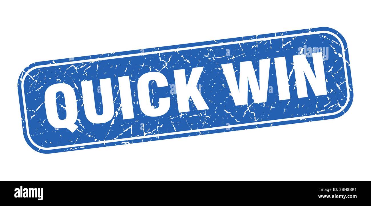 Quick win square stamp hi-res stock photography and images - Alamy