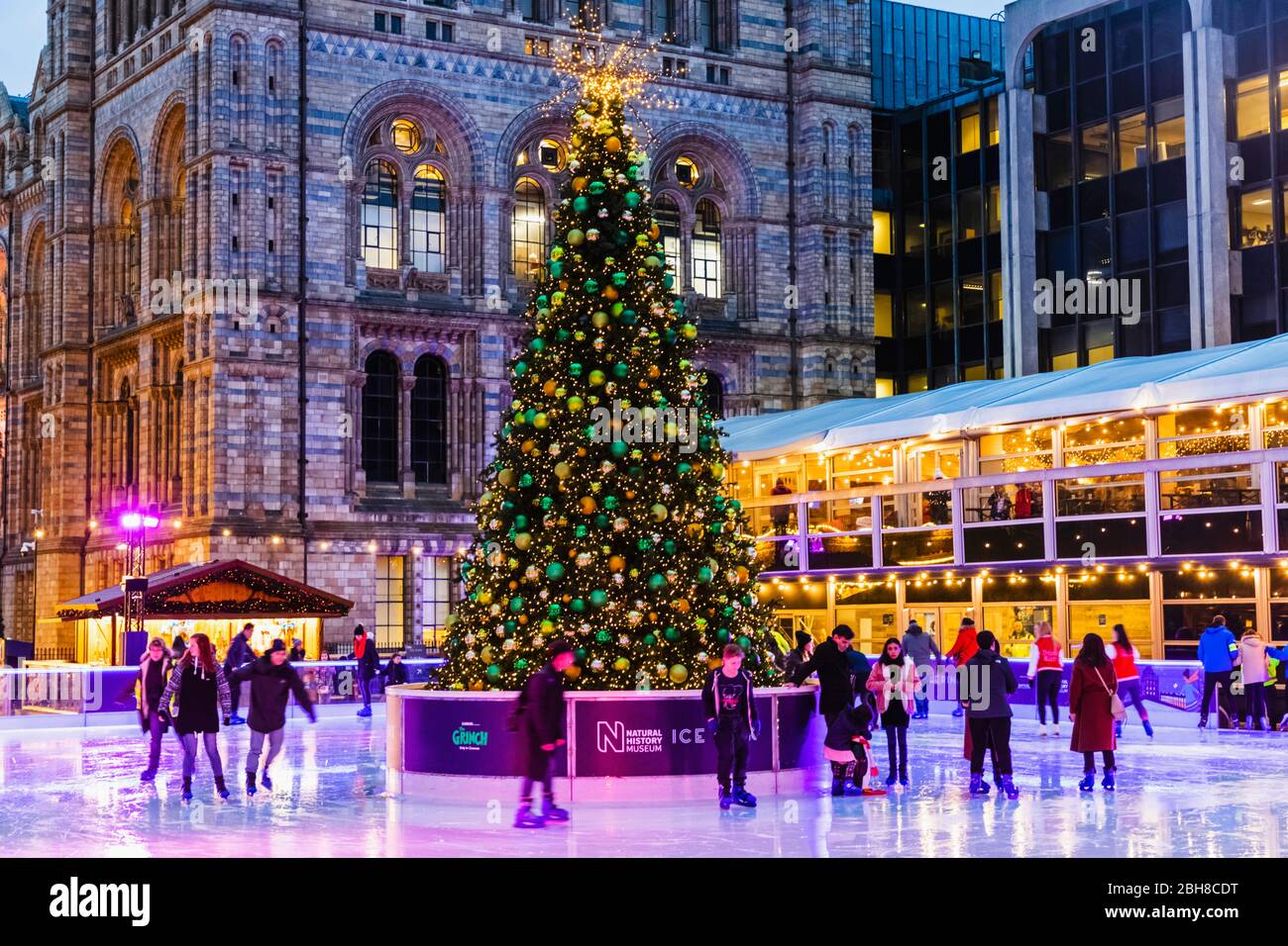 Ice skating at natural history museum south kensington london hires