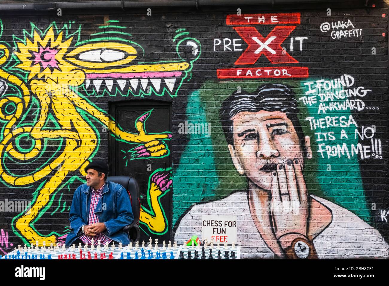 England, London, Shoreditch, Street Art Stock Photo