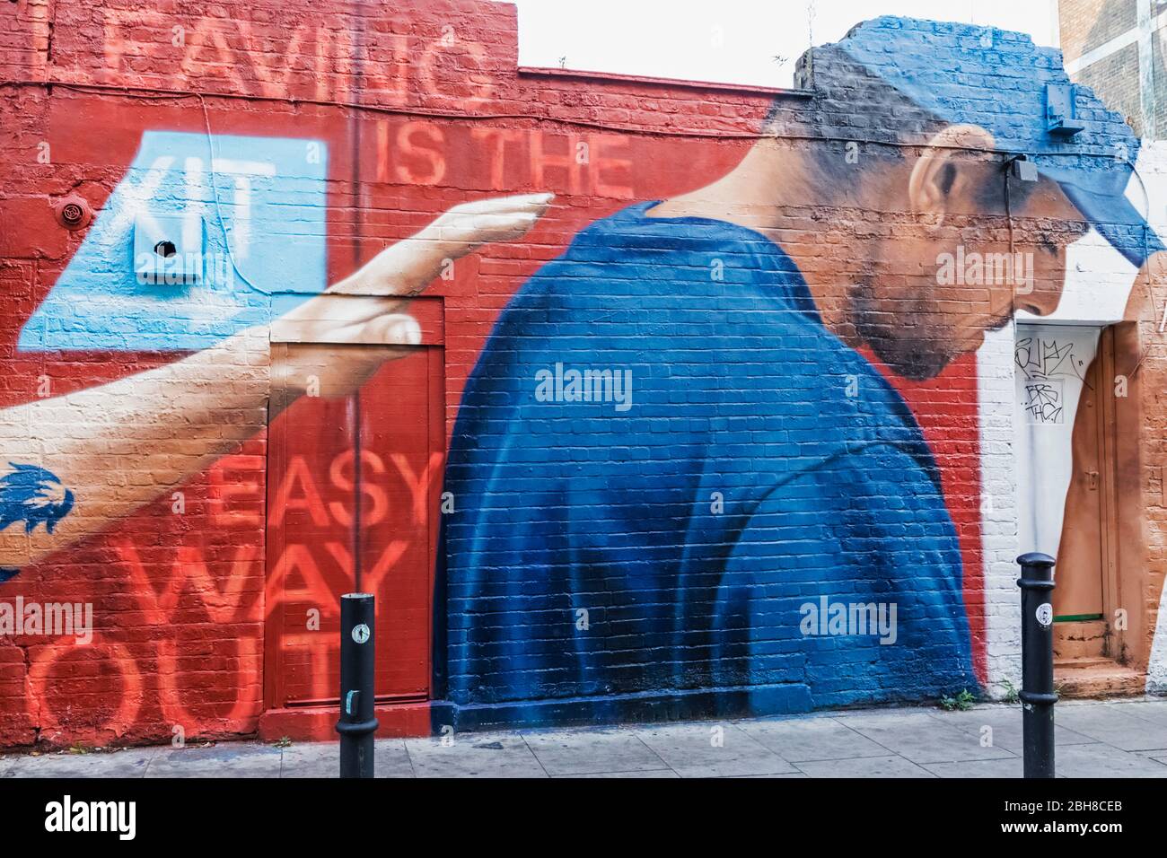 England, London, Shoreditch, Street Art Stock Photo