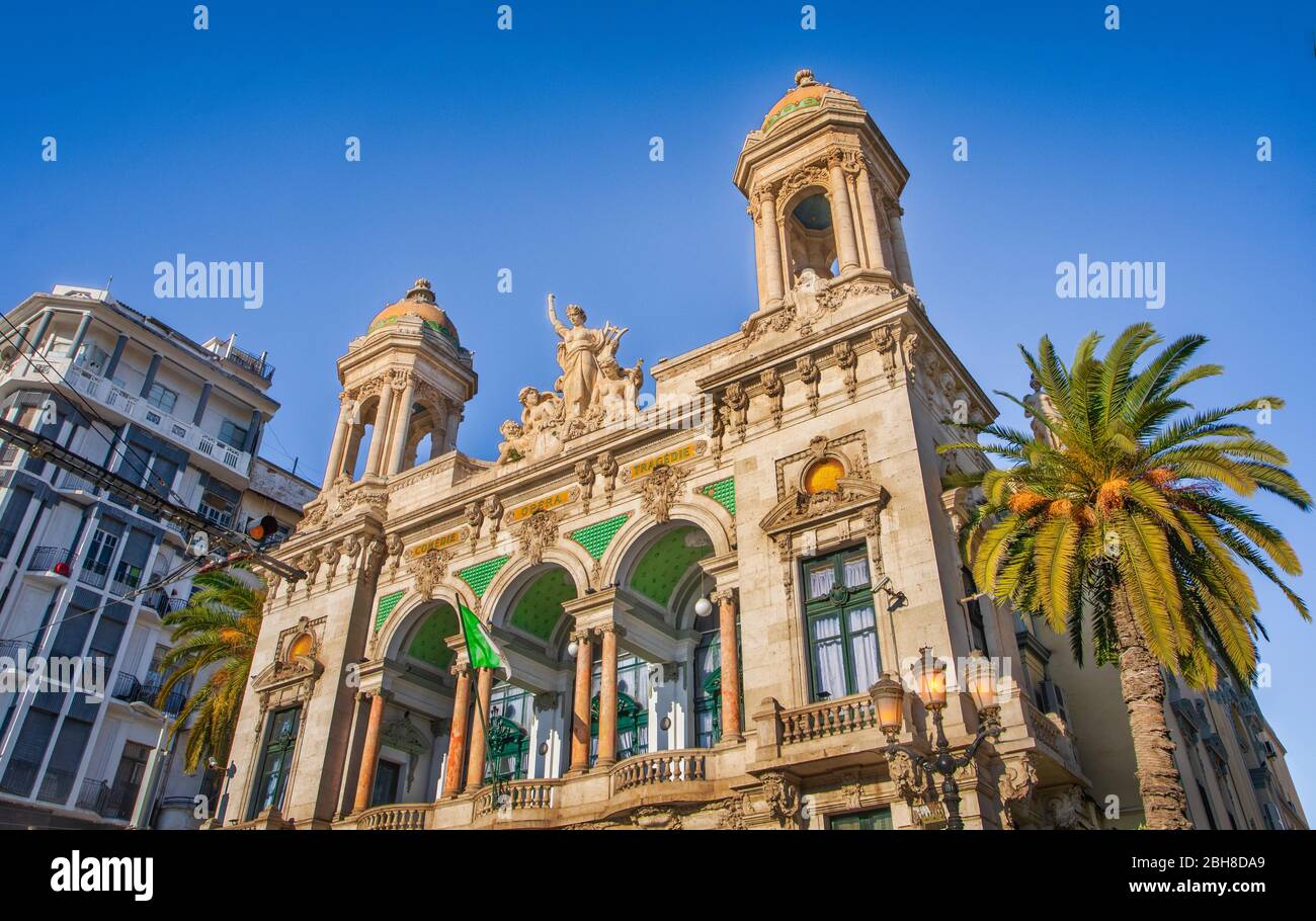 Argelia, Oran city, First of November Square, Regional Theater and Opera House Stock Photo