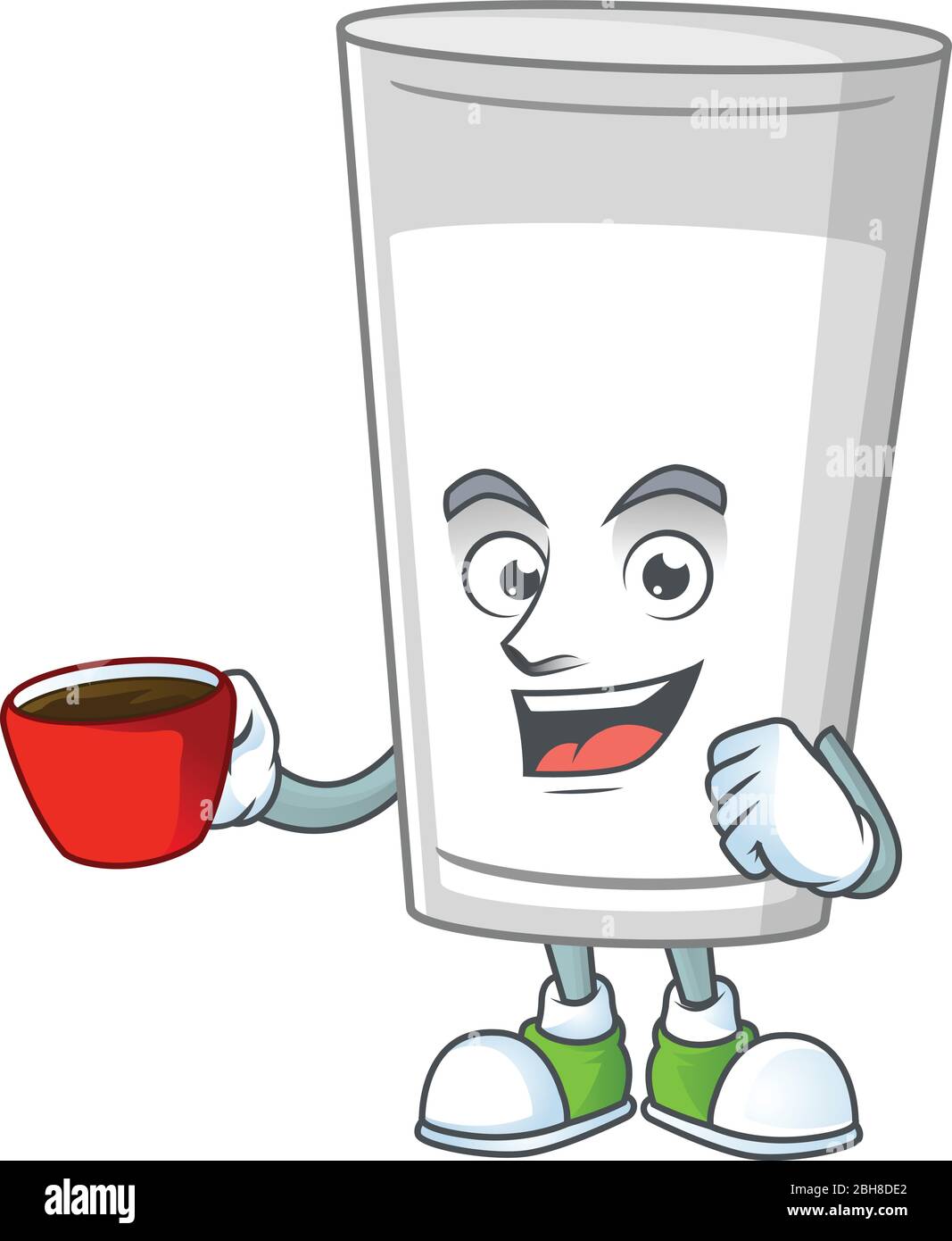 An Image Cartoon Character Of Glass Of Milk With A Cup Of Coffee Stock Vector Image Art Alamy An Image Cartoon Character Of Glass Of Milk With A Cup Of Coffee Stock Vector Image Art Alamy