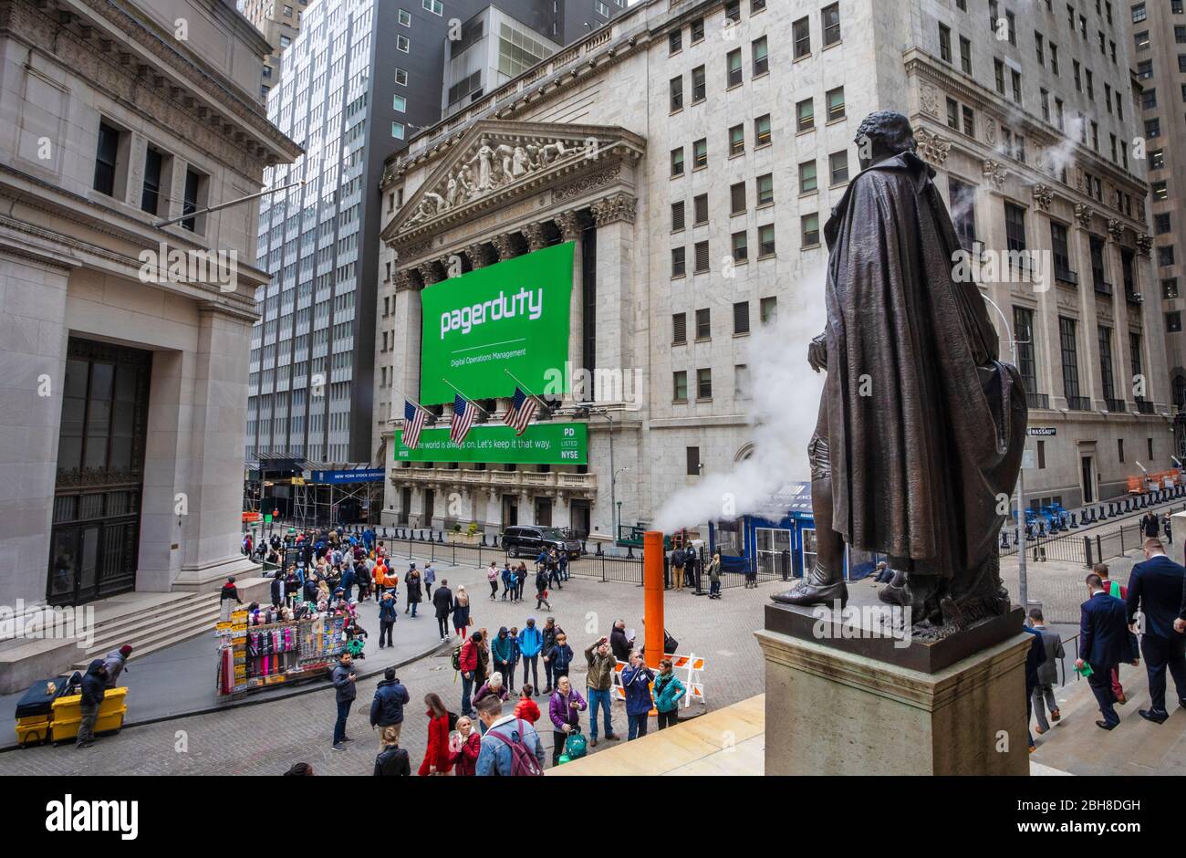 USA, New York City, Manhattan, stock exchange Stock Photo