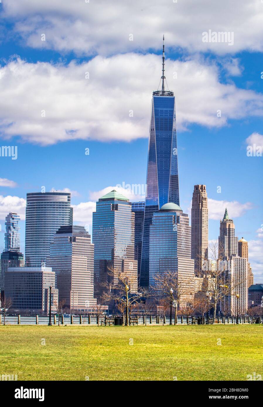 USA, New York City, Manhattan, Downtown Manhattan, Skyline, World Trade Bldg. Stock Photo