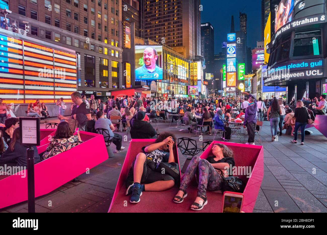 USA, New York City, Manhattan, Times Square Stock Photo