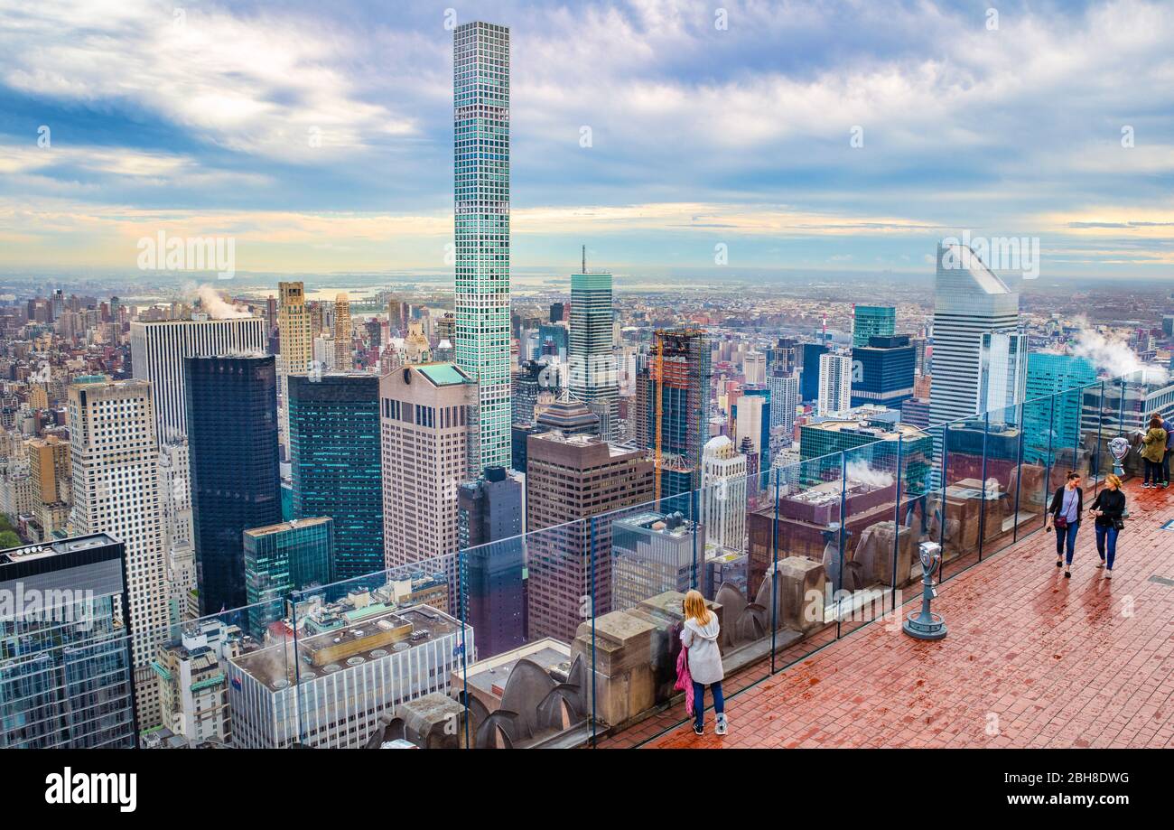 USA, New York City, Manhattan, Midtown Skyline Stock Photo
