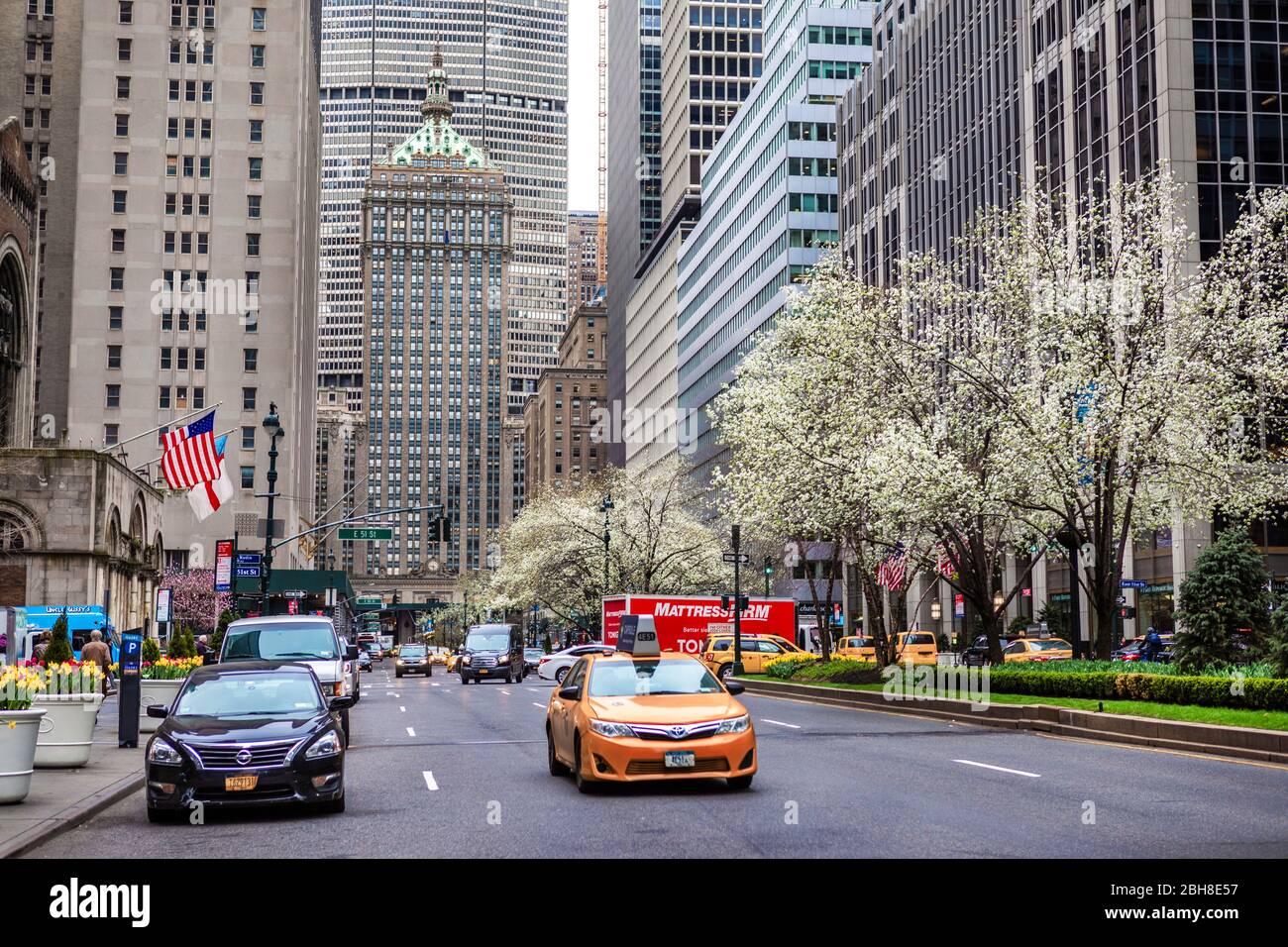 USA, New York City, Manhattan, Midtown, Park Avenue Stock Photo