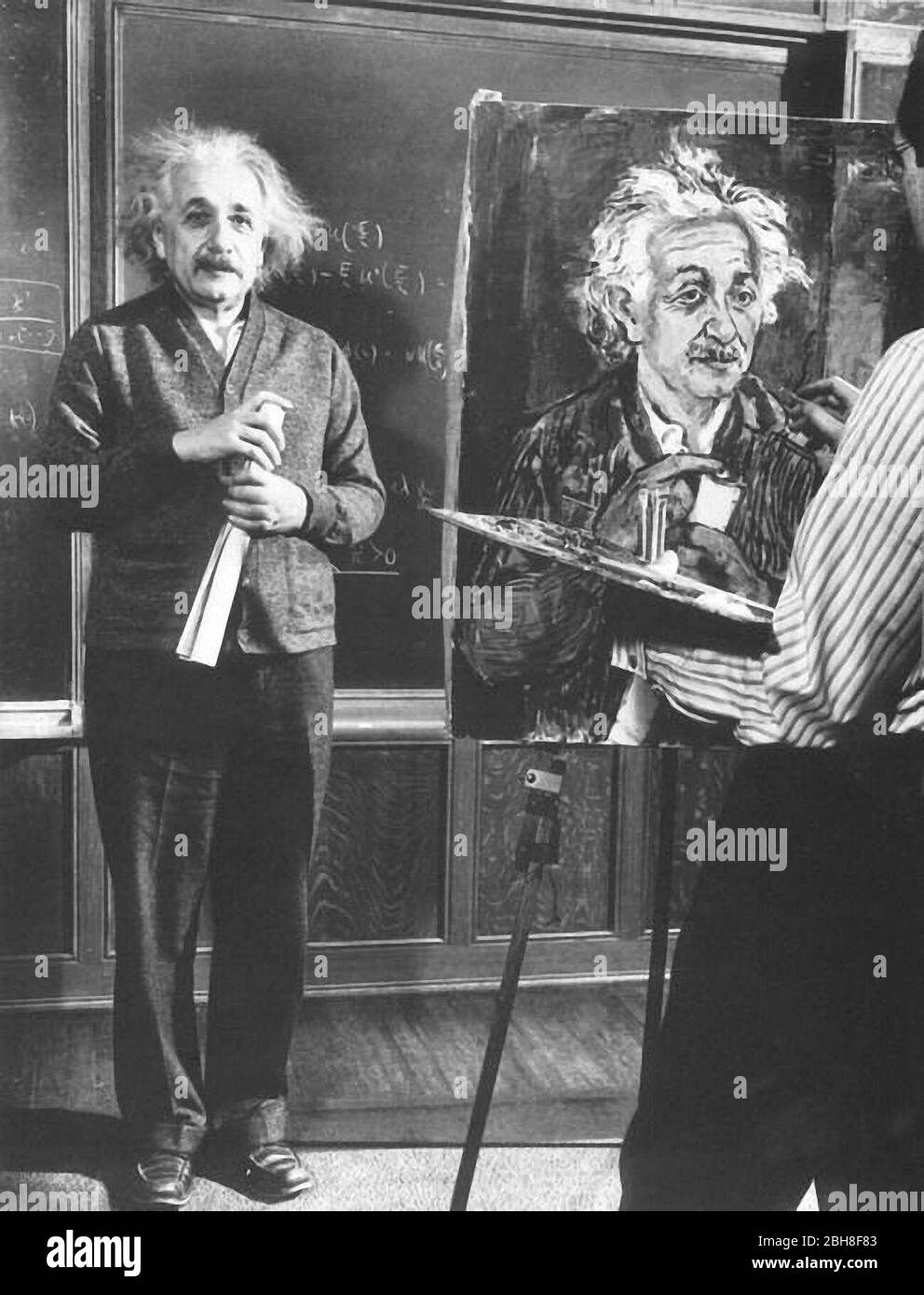 Famous a German-born theoretical physicist Albert Einstein Stock Photo