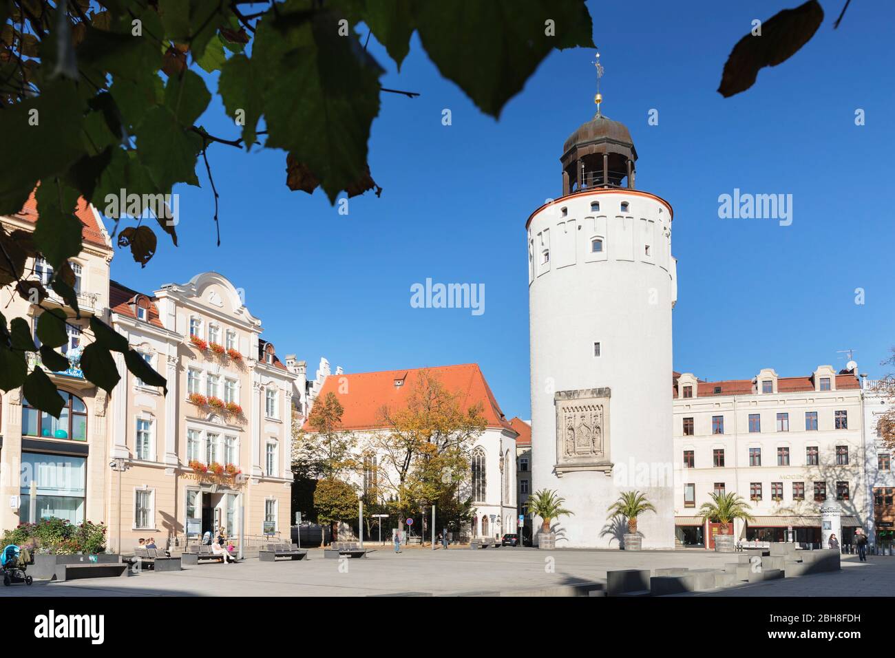 Thick tower at Marienplatz, Görlitz, Saxony, Germany Stock Photo - Alamy